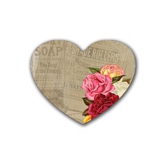 Flower 1646069 1920 Rubber Coaster (heart)  by vintage2030