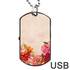 Flower 1646045 1920 Dog Tag Usb Flash (two Sides) by vintage2030