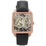 Young 1515867 1280 Rose Gold Leather Watch  Front