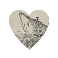 Ship 1515860 1280 Heart Magnet by vintage2030