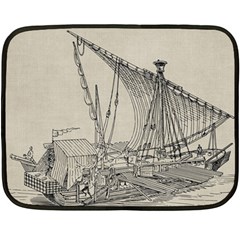 Ship 1515860 1280 Fleece Blanket (mini) by vintage2030