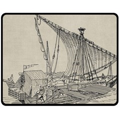 Ship 1515860 1280 Fleece Blanket (medium)  by vintage2030