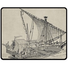 Ship 1515860 1280 Double Sided Fleece Blanket (medium)  by vintage2030