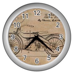 Motorcycle 1515873 1280 Wall Clock (silver) by vintage2030