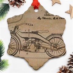 Motorcycle 1515873 1280 Snowflake Ornament (two Sides) by vintage2030