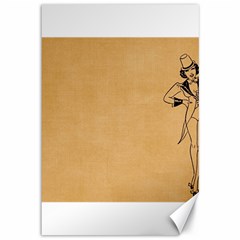 Flapper 1515869 1280 Canvas 12  X 18  by vintage2030