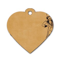 Flapper 1515869 1280 Dog Tag Heart (two Sides) by vintage2030