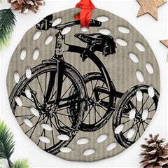 Tricycle 1515859 1280 Ornament (round Filigree) by vintage2030