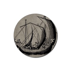 Ship 1515875 1280 Rubber Coaster (round)  by vintage2030