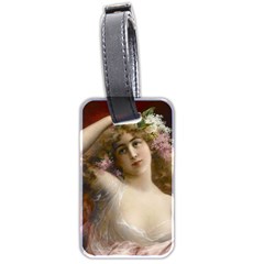 Victorian Lady In Pink Luggage Tags (two Sides) by vintage2030