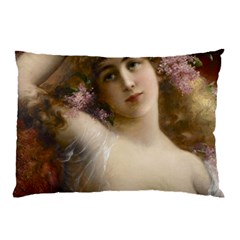 Victorian Lady In Pink Pillow Case (two Sides) by vintage2030