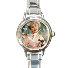 Vintage 1501585 1280 Copy Round Italian Charm Watch by vintage2030