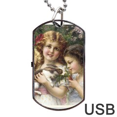 Vintage 1501558 1280 Dog Tag Usb Flash (two Sides) by vintage2030