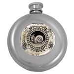 Snail 1618209 1280 Round Hip Flask (5 oz) Front