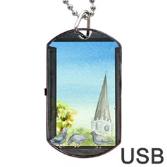 Town 1660455 1920 Dog Tag Usb Flash (two Sides) by vintage2030