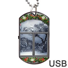 Winter 1660924 1920 Dog Tag Usb Flash (two Sides) by vintage2030