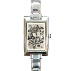 Flowers 1776382 1280 Rectangle Italian Charm Watch by vintage2030