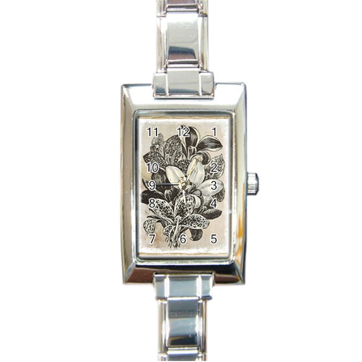 Flowers 1776382 1280 Rectangle Italian Charm Watch