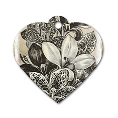 Flowers 1776382 1280 Dog Tag Heart (one Side) by vintage2030