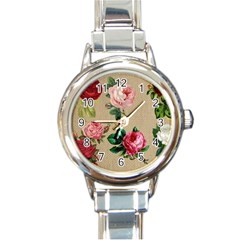 Flower 1770189 1920 Round Italian Charm Watch by vintage2030