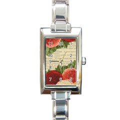 Flowers 1776422 1920 Rectangle Italian Charm Watch by vintage2030