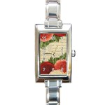 Flowers 1776422 1920 Rectangle Italian Charm Watch Front