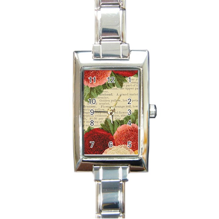 Flowers 1776422 1920 Rectangle Italian Charm Watch