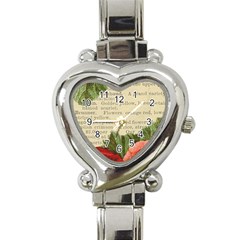 Flowers 1776422 1920 Heart Italian Charm Watch by vintage2030