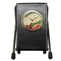 Flowers 1776422 1920 Pen Holder Desk Clock by vintage2030