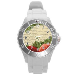 Flowers 1776422 1920 Round Plastic Sport Watch (l) by vintage2030