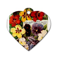 Flowers 1776534 1920 Dog Tag Heart (one Side) by vintage2030