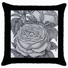 Flowers 1776610 1920 Throw Pillow Case (black) by vintage2030