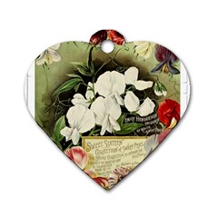 Flowers 1776617 1920 Dog Tag Heart (One Side)