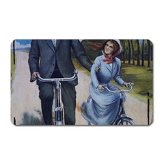 Couple On Bicycle Magnet (rectangular) by vintage2030