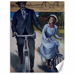 Couple On Bicycle Canvas 36  X 48  by vintage2030