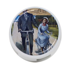 Couple On Bicycle 4-port Usb Hub (two Sides) by vintage2030