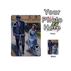 Couple On Bicycle Playing Cards 54 (mini)  by vintage2030