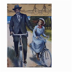 Couple On Bicycle Large Garden Flag (two Sides) by vintage2030