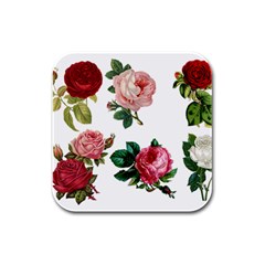 Roses 1770165 1920 Rubber Square Coaster (4 Pack)  by vintage2030