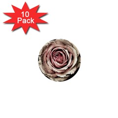 Vintage Rose 1  Mini Buttons (10 Pack)  by vintage2030