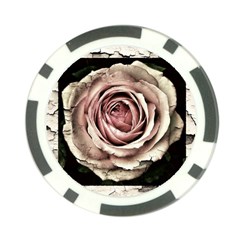 Vintage Rose Poker Chip Card Guard by vintage2030