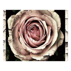 Vintage Rose Double Sided Flano Blanket (large)  by vintage2030