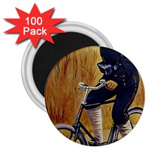 Policeman On Bicycle 2 25  Magnets (100 Pack)  by vintage2030