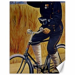 Policeman On Bicycle Canvas 12  X 16  by vintage2030