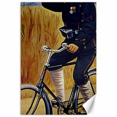 Policeman On Bicycle Canvas 24  X 36  by vintage2030