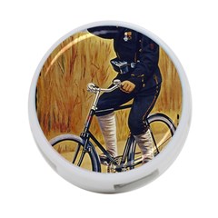 Policeman On Bicycle 4-port Usb Hub (one Side) by vintage2030