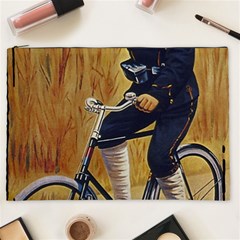 Policeman On Bicycle Cosmetic Bag (xxl) by vintage2030