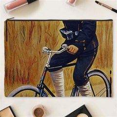 Policeman On Bicycle Cosmetic Bag (xxxl) by vintage2030