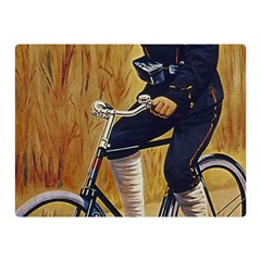 Policeman On Bicycle Double Sided Flano Blanket (mini)  by vintage2030