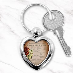 Letter Floral Key Chains (heart)  by vintage2030